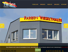 Tablet Screenshot of farben-vieselthaler.at